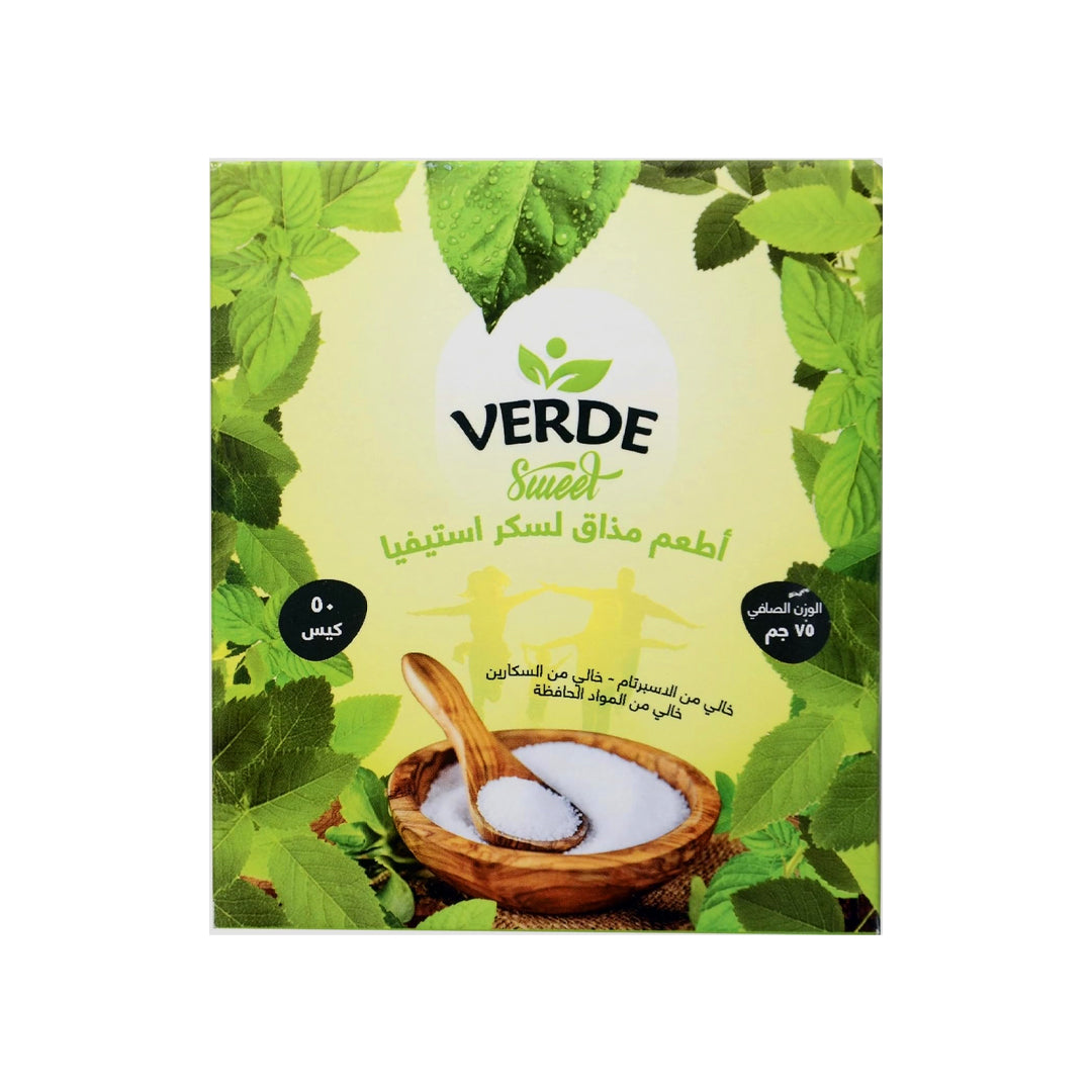 Verde Stevia Sugar-50 Sachet Pack:
