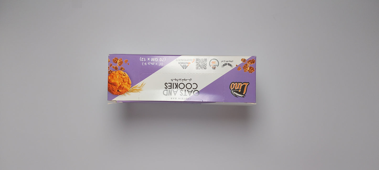 كرتون لينو بروتين بار كوكيز 12 قطعة