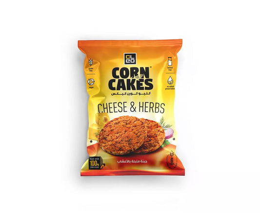 cleo corn cakes - 6 piece - cheese and herbs