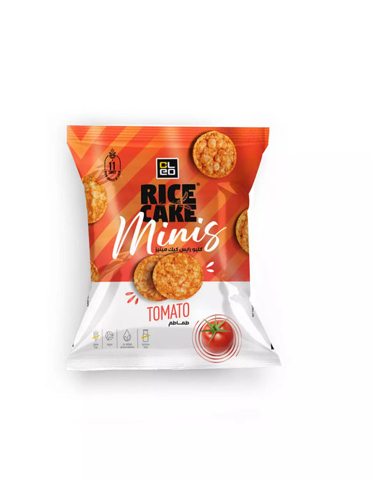 cleo rice cakes minis - 11 piece  - tomato