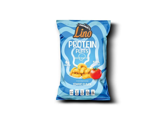 بروتين بافس بنكهة الطماطم 30 جرام lino protien puffs 30 gram -tomato